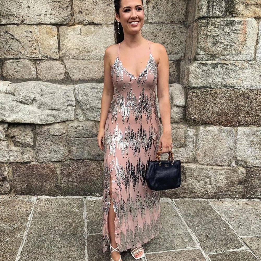 ZARA STRAPPY DRESS WITH SEQUINS 2878/473